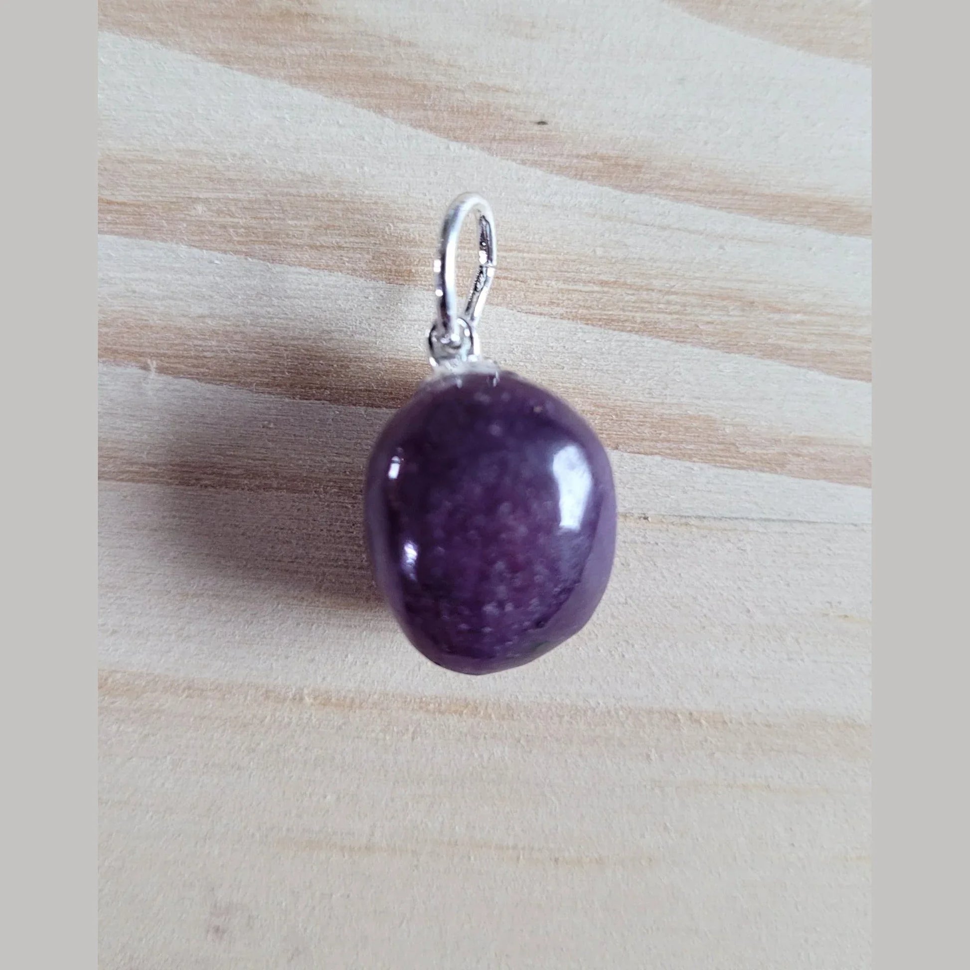 Pendentif Pierre Roulée en rubis - Pierres de Terre Happy