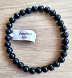 Bracelet en Shungite 6mm - Pierres de Terre Happy