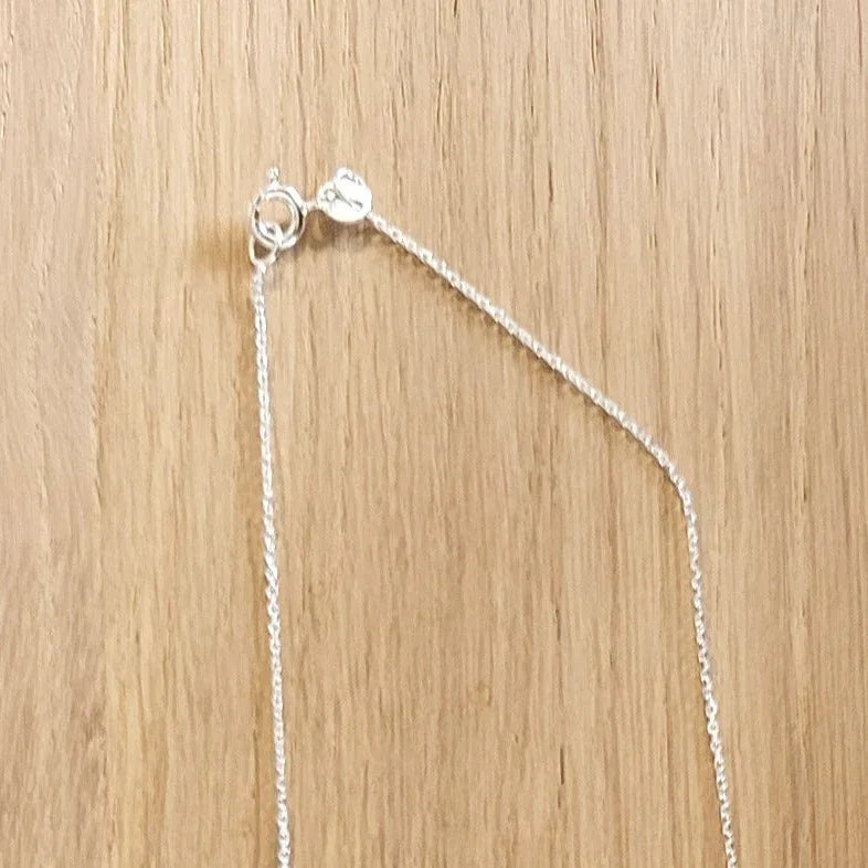 Chainette en argent 60cm - Pierres de Terre Happy