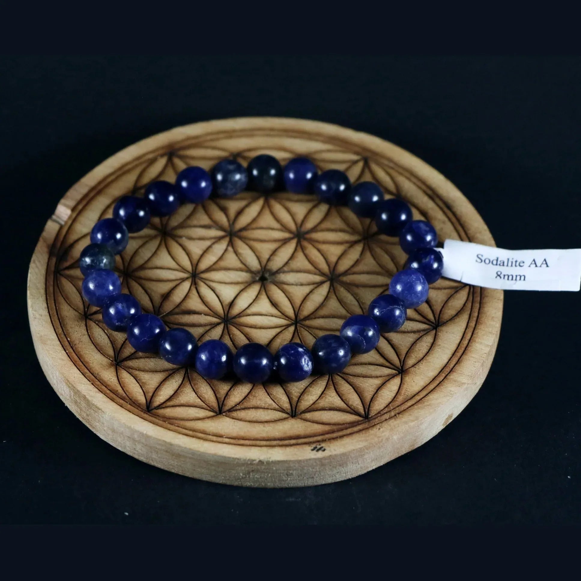 Bracelet en Sodalite AA 8mm - Pierres de Terre Happy