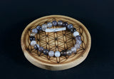 Bracelet en Agate Botswana 8mm AB - Pierres de Terre Happy