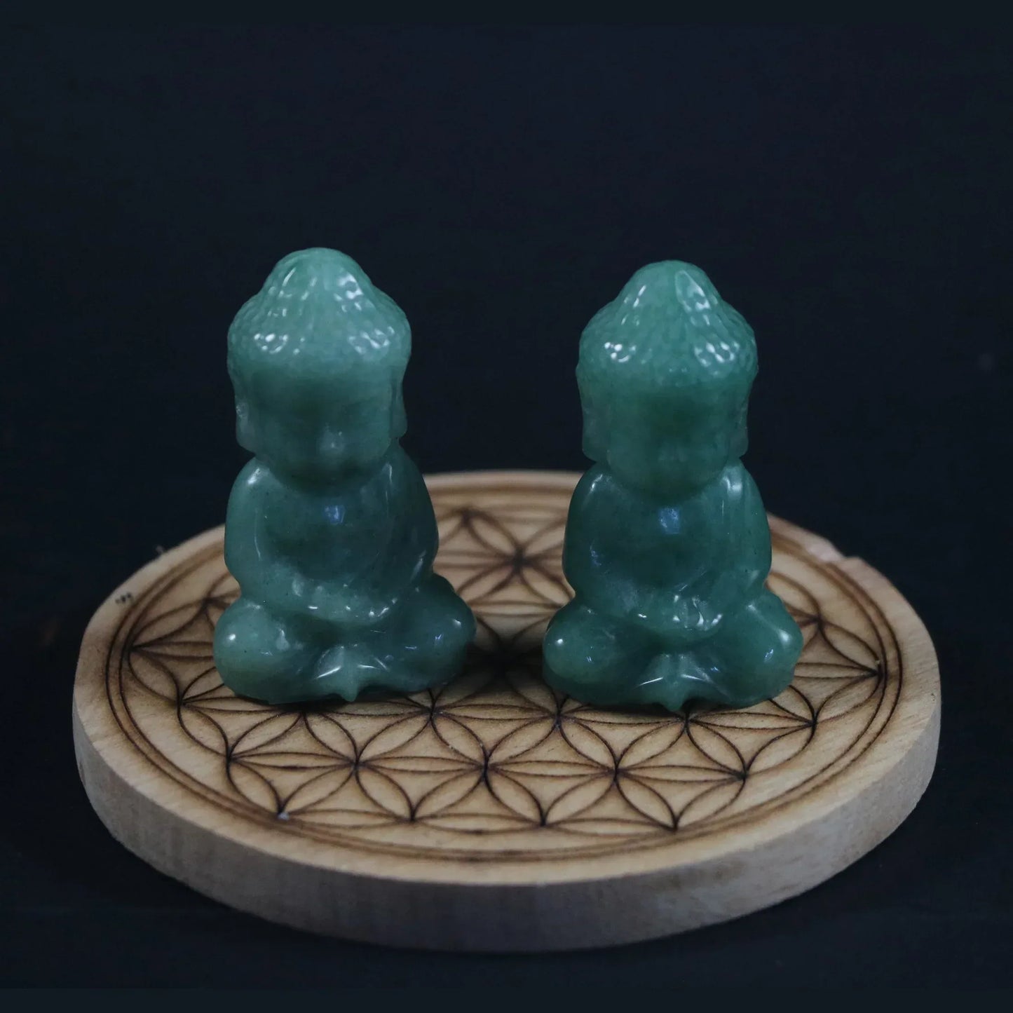 Bouddha en Aventurine Verte - Pierres de Terre Happy