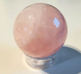 Sphère en Quartz rose - Pierres de Terre Happy