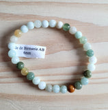 Bracelet en Jade de Birmanie 6mm AB - Pierres de Terre Happy