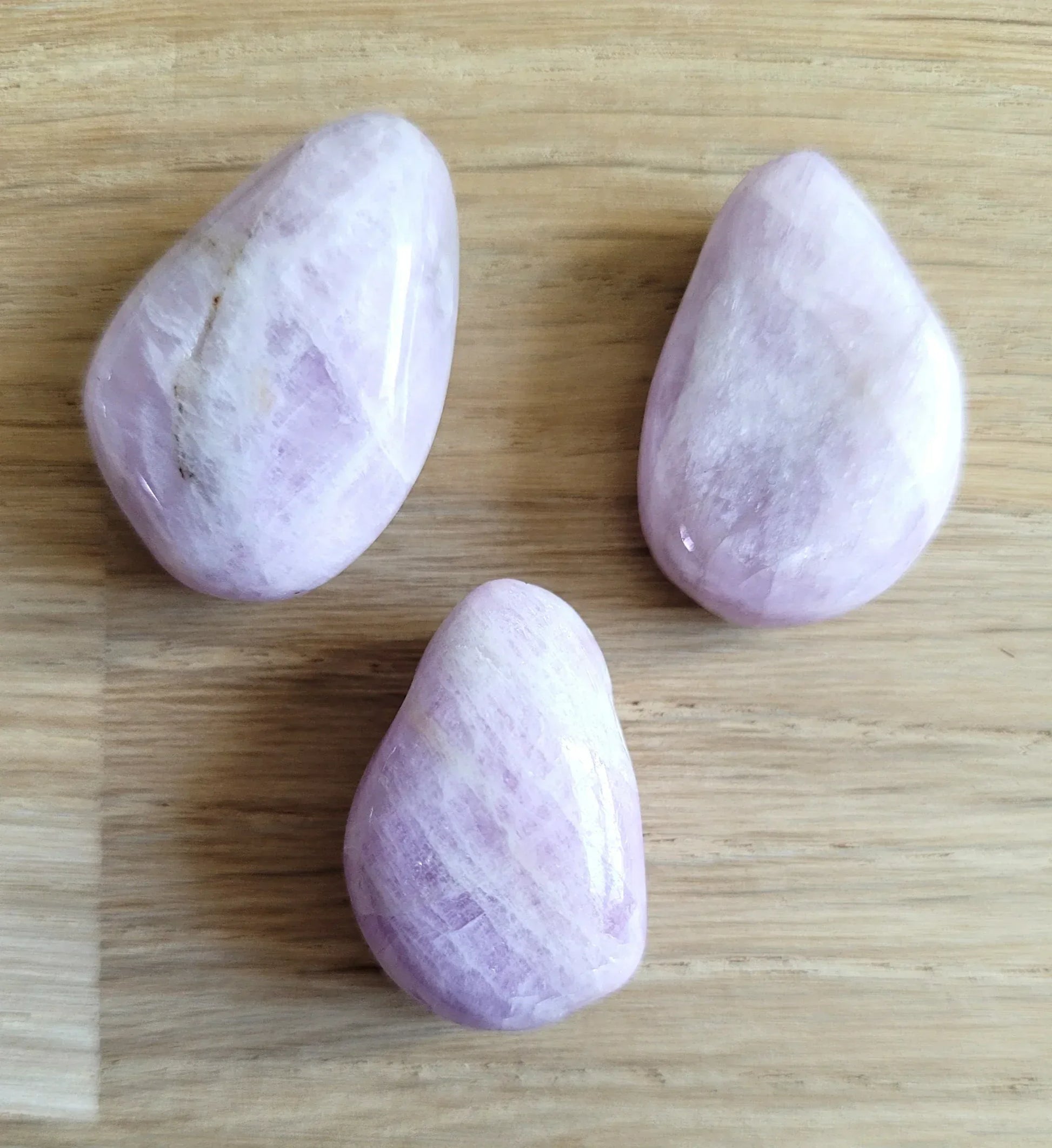 Pendentif en pierres percées en Kunzite - Pierres de Terre Happy