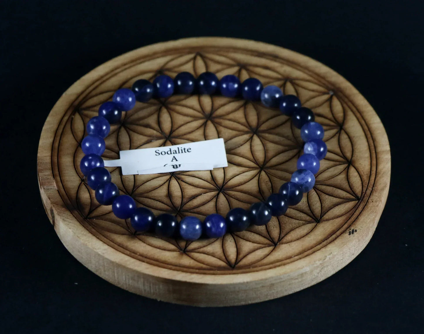 Bracelet en Sodalite A 6mm - Pierres de Terre Happy