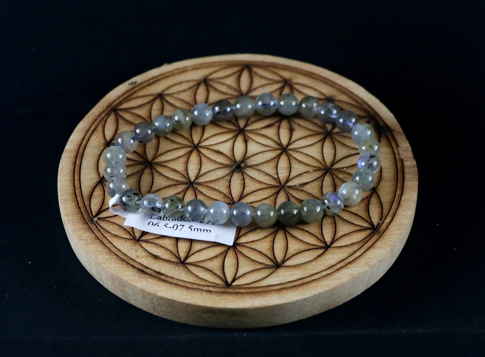 Bracelet en Labradorite 7mm A - Pierres de Terre Happy