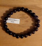 Bracelet en Améthyste du Brésil 8mm A - Pierres de Terre Happy
