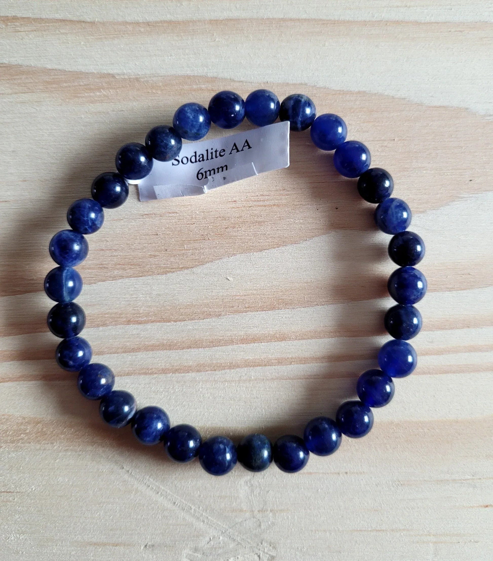 Bracelet en Sodalite AA 6mm - Pierres de Terre Happy