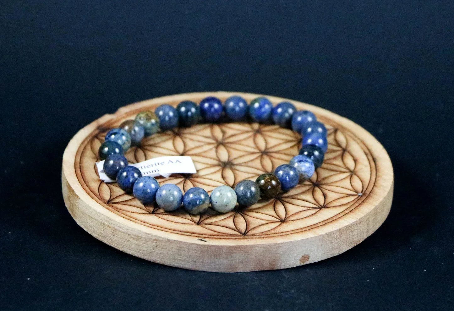 Bracelet en Dumortiérite 8mm - Pierres de Terre Happy