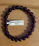 Bracelet en Améthyste du Brésil 8mm - Pierres de Terre Happy
