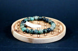 Bracelet en Emeraude 8mm A - Pierres de Terre Happy