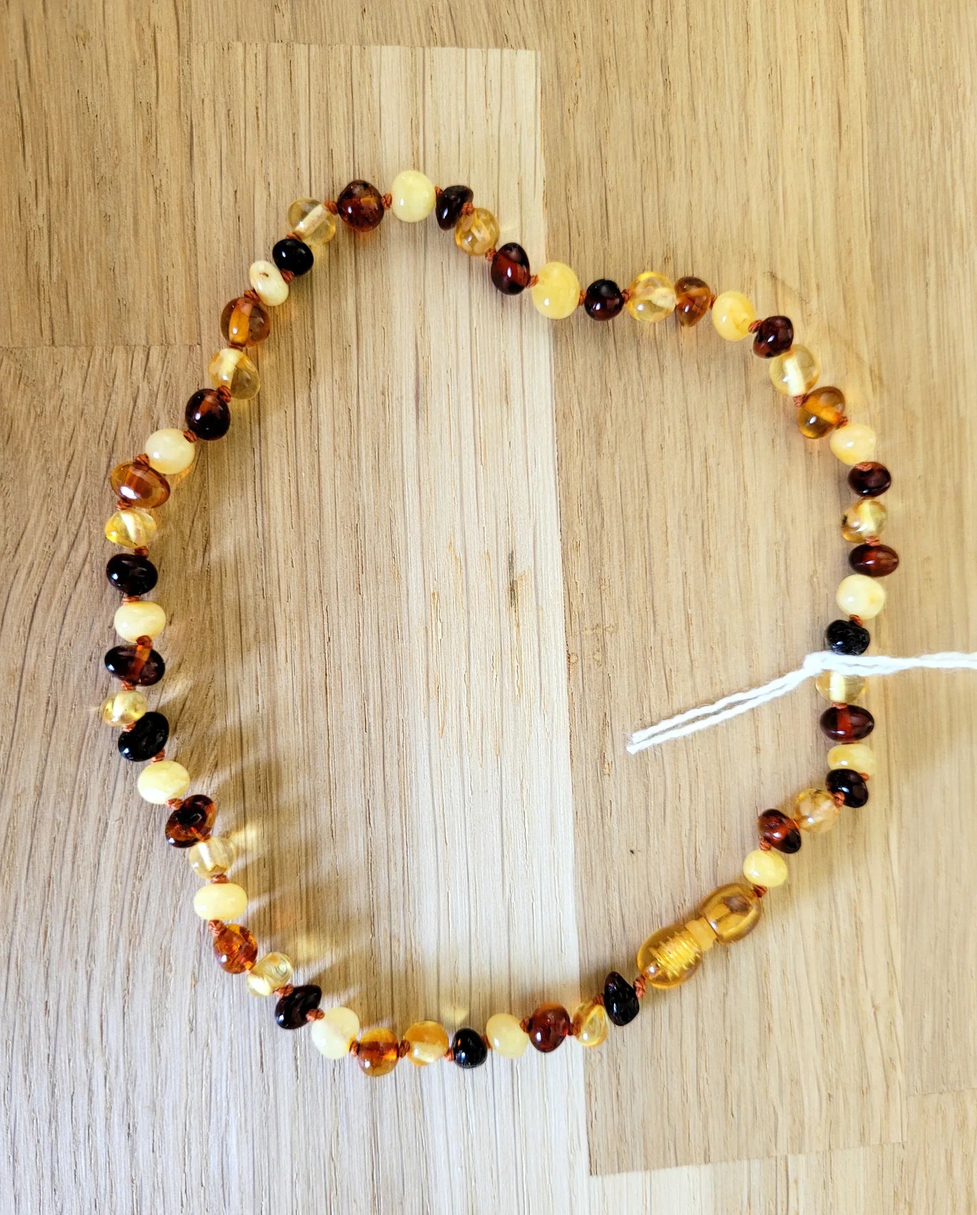 Collier en Ambre 30cm pour bébé 2 - Pierres de Terre Happy