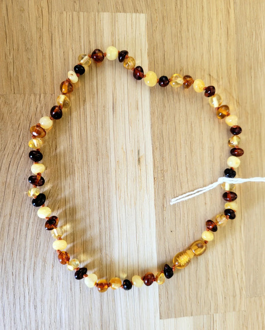 Collier en Ambre 30cm pour bébé 2 - Pierres de Terre Happy