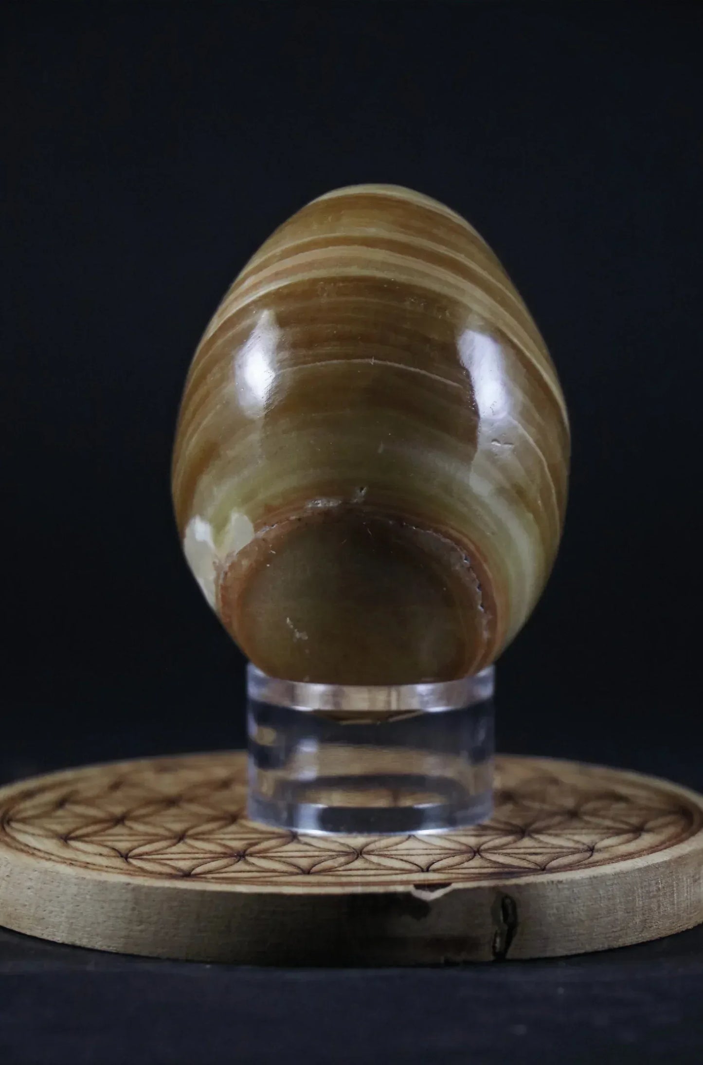 Oeuf en Aragonite - Pierres de Terre Happy