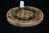 Bracelet en Agate mousse 6mm - Pierres de Terre Happy