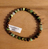 Bracelet en Chrysoprase 6mm - Pierres de Terre Happy