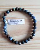 Bracelet en Dumortiérite 6mm - Pierres de Terre Happy
