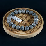 Bracelet en Agate crazy lace grise 10mm - Pierres de Terre Happy