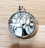 Pendentif arbre de vie en Howlite - Pierres de Terre Happy