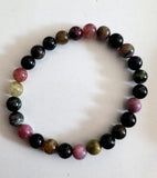 Bracelet Tourmaline Melon d'eau 8mm - Pierres de Terre Happy