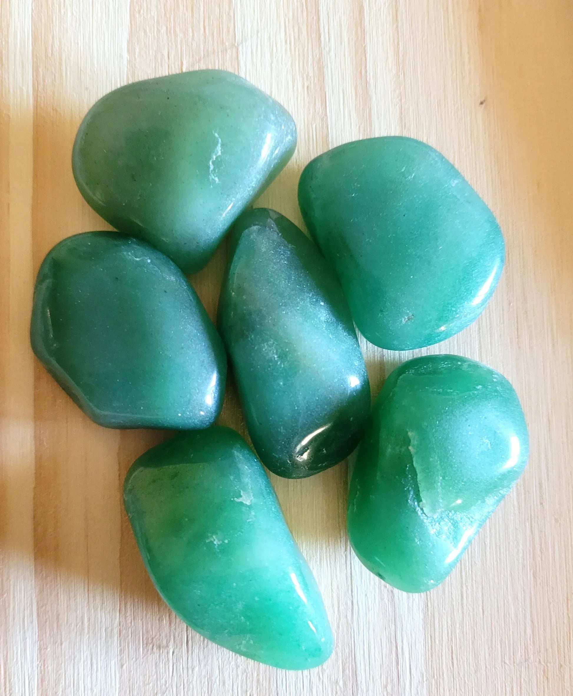 Pierre Roulée en Aventurine verte - Pierres de Terre Happy