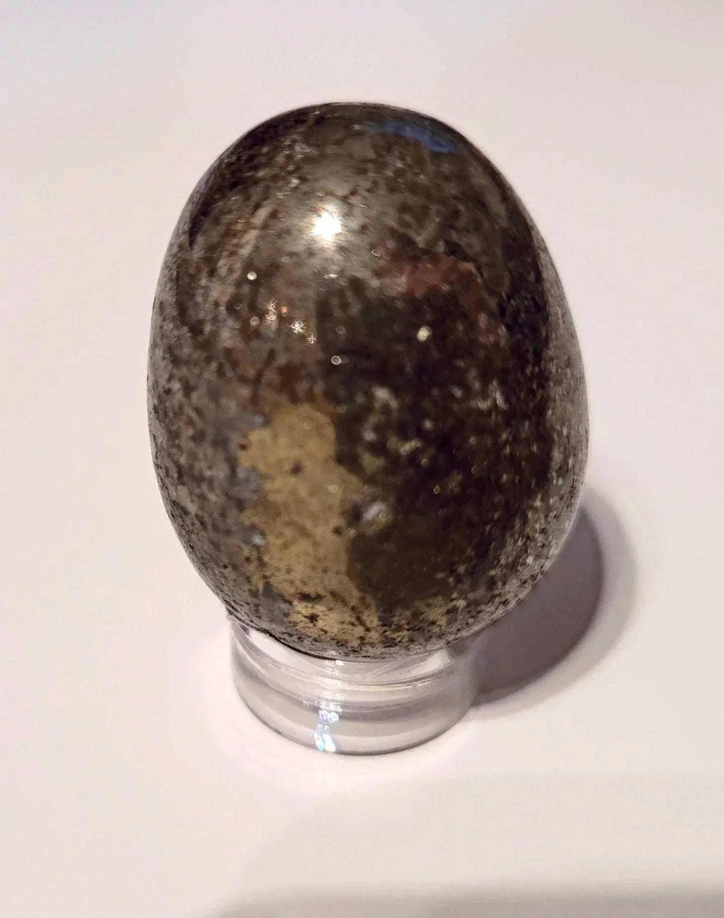 Oeuf en Pyrite - Pierres de Terre Happy