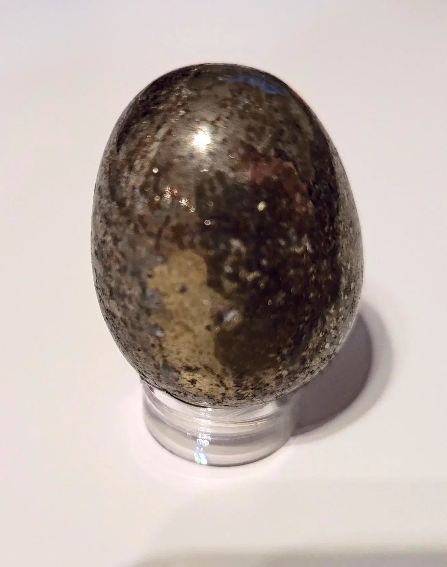 Oeuf en Pyrite - Pierres de Terre Happy