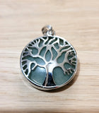 Pendentif arbre de vie en Aventurine Verte - Pierres de Terre Happy