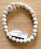 Bracelet en Howlite 6mm - Pierres de Terre Happy