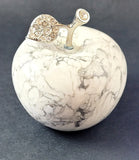Pomme en Howlite - Pierres de Terre Happy
