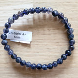 Bracelet en Cordiérite 6mm - Pierres de Terre Happy