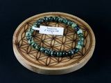 Bracelet enTurquoise 6mm AB Afrique - Pierres de Terre Happy