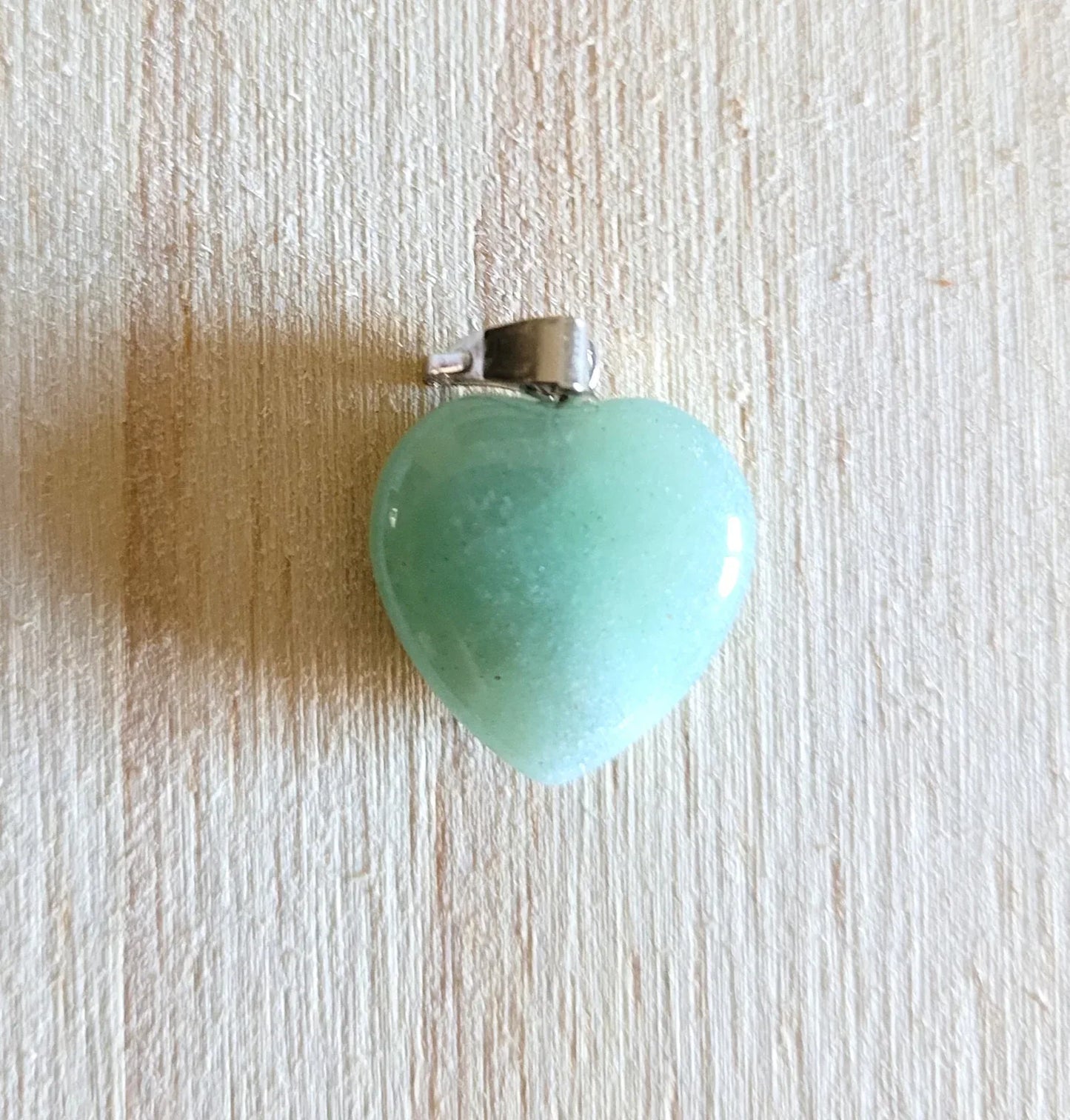 Pendentif coeur en Aventurine verte - Pierres de Terre Happy