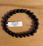 Bracelet en Améthyste Uruguay 8mm A+ - Pierres de Terre Happy