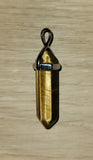 Pendentif doubles pointes en Oeil de Tigre - Pierres de Terre Happy