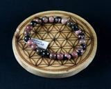 Bracelet en Rhodonite 8mm AB Madagascar - Pierres de Terre Happy