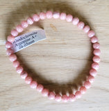 Bracelet en Rhodochrosite 6.5/7.5mm - Pierres de Terre Happy