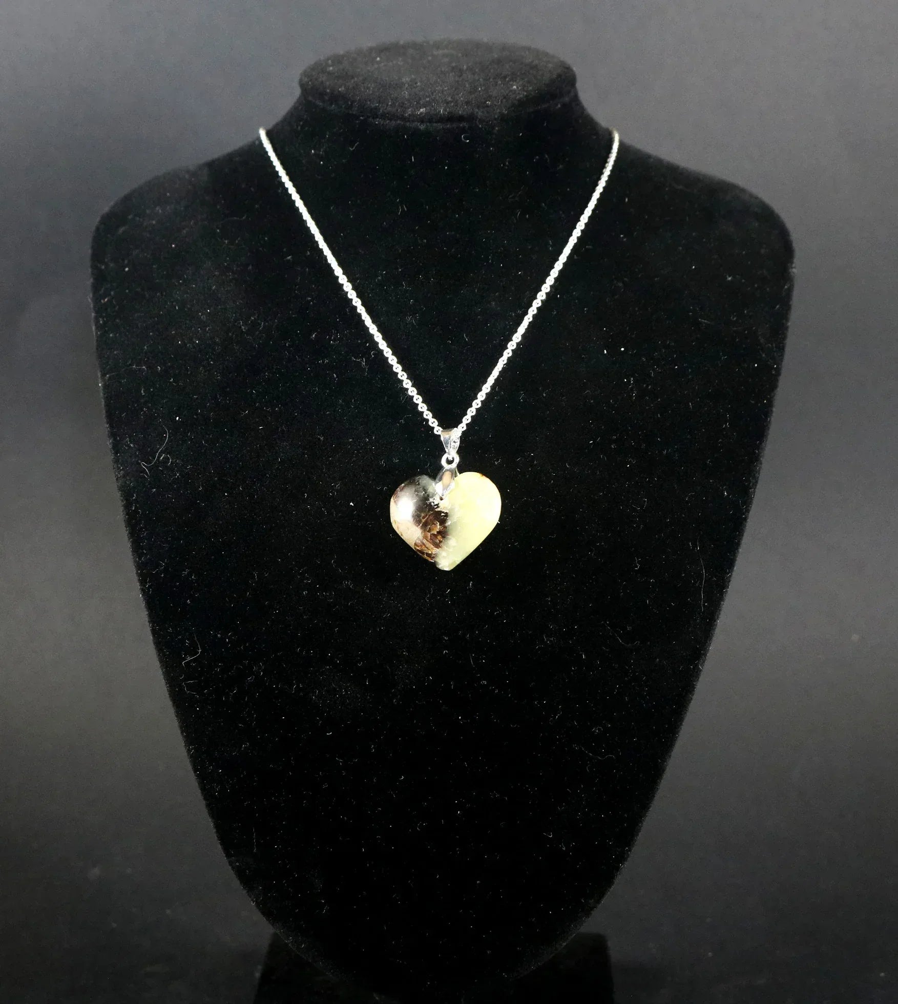 Pendentif coeur en Septaria - Pierres de Terre Happy