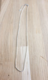 Chainette en métal argenté 60cm - Pierres de Terre Happy
