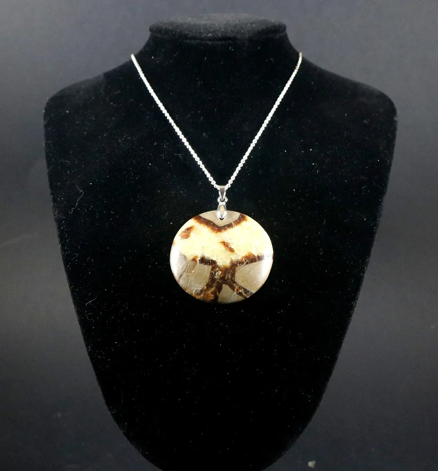 Pendentif en Septaria - Pierres de Terre Happy