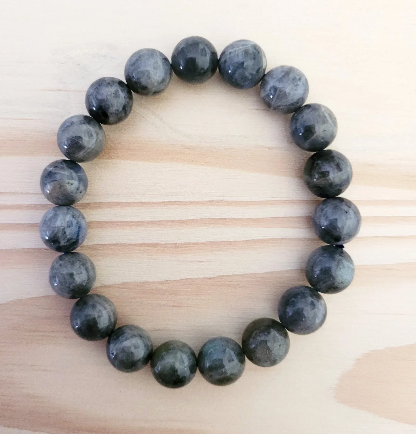 Bracelet en Labradorite 10mm - Pierres de Terre Happy
