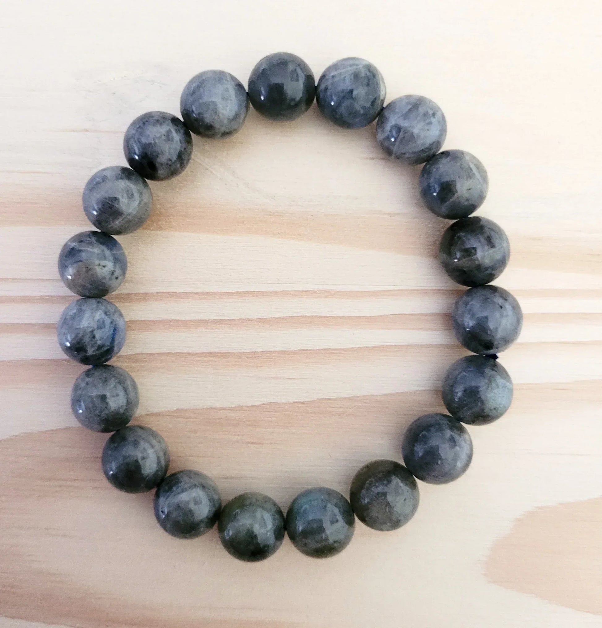 Bracelet en Labradorite 10mm - Pierres de Terre Happy