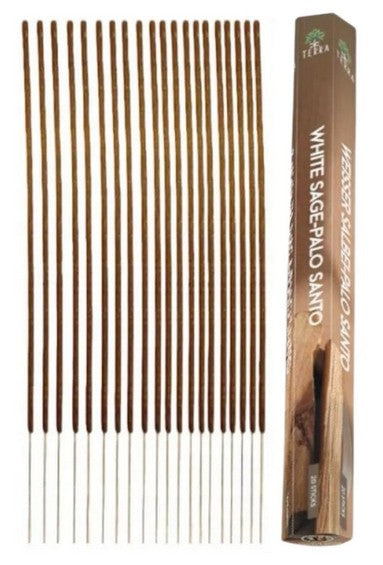 Encens Terra sauge blanche et palo santo