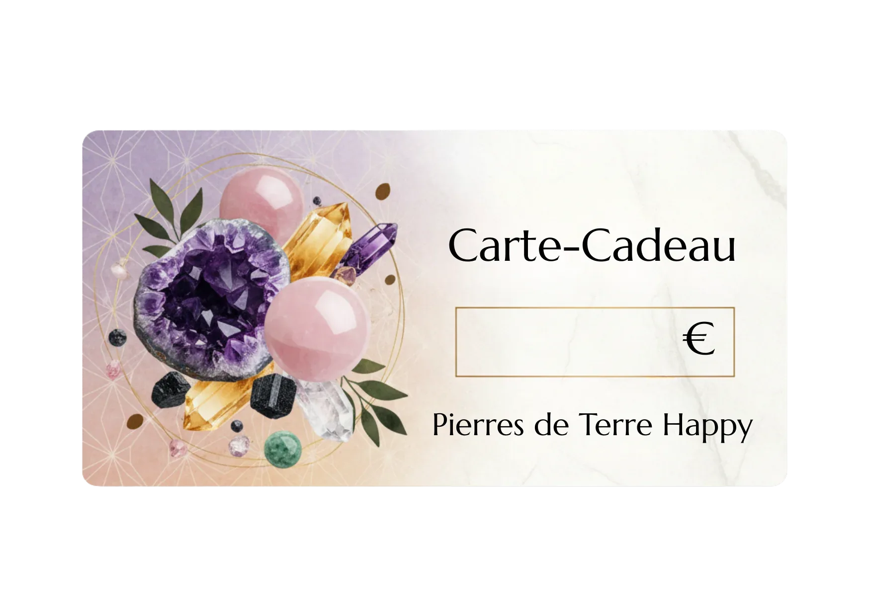 Cartes-Cadeaux Pierres de Terre Happy - Pierres de Terre Happy