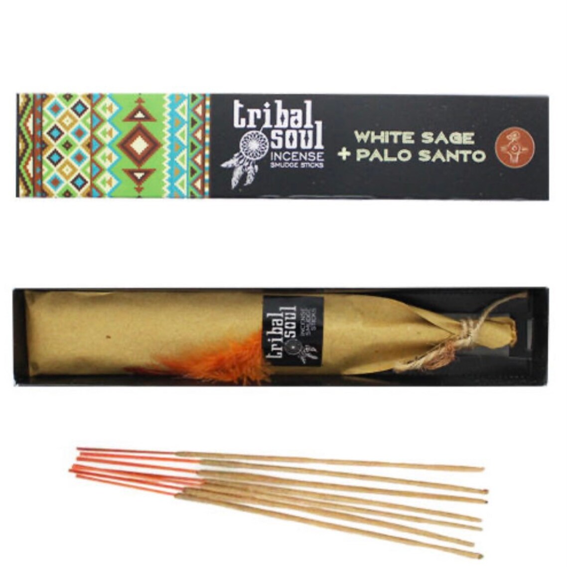 Encens Tribal Soul Sauge blanche et Palo Santo