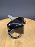Coeur en Obsidienne oeil celeste 91g