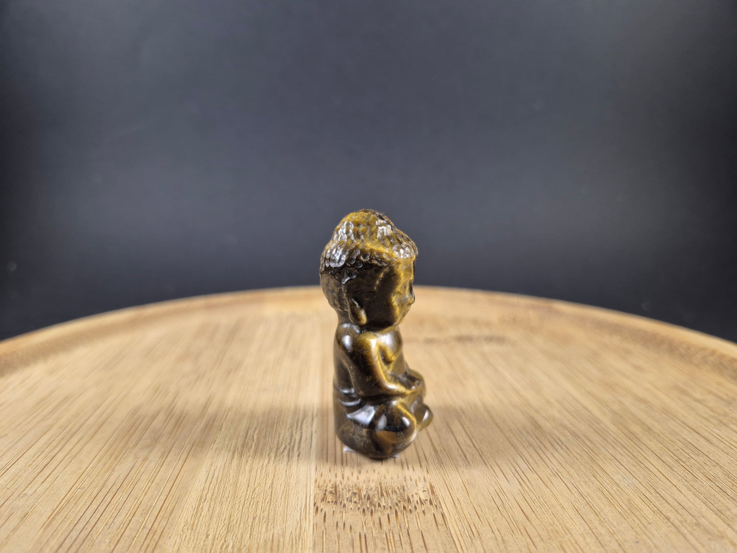 Bouddha indien en Oeil de tigre