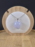 Pendentif en Calcédoïne bleue