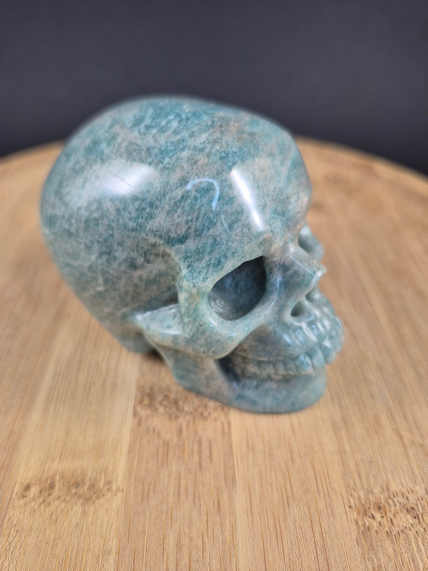 Crâne de Cristal en Amazonite 7,5cm
